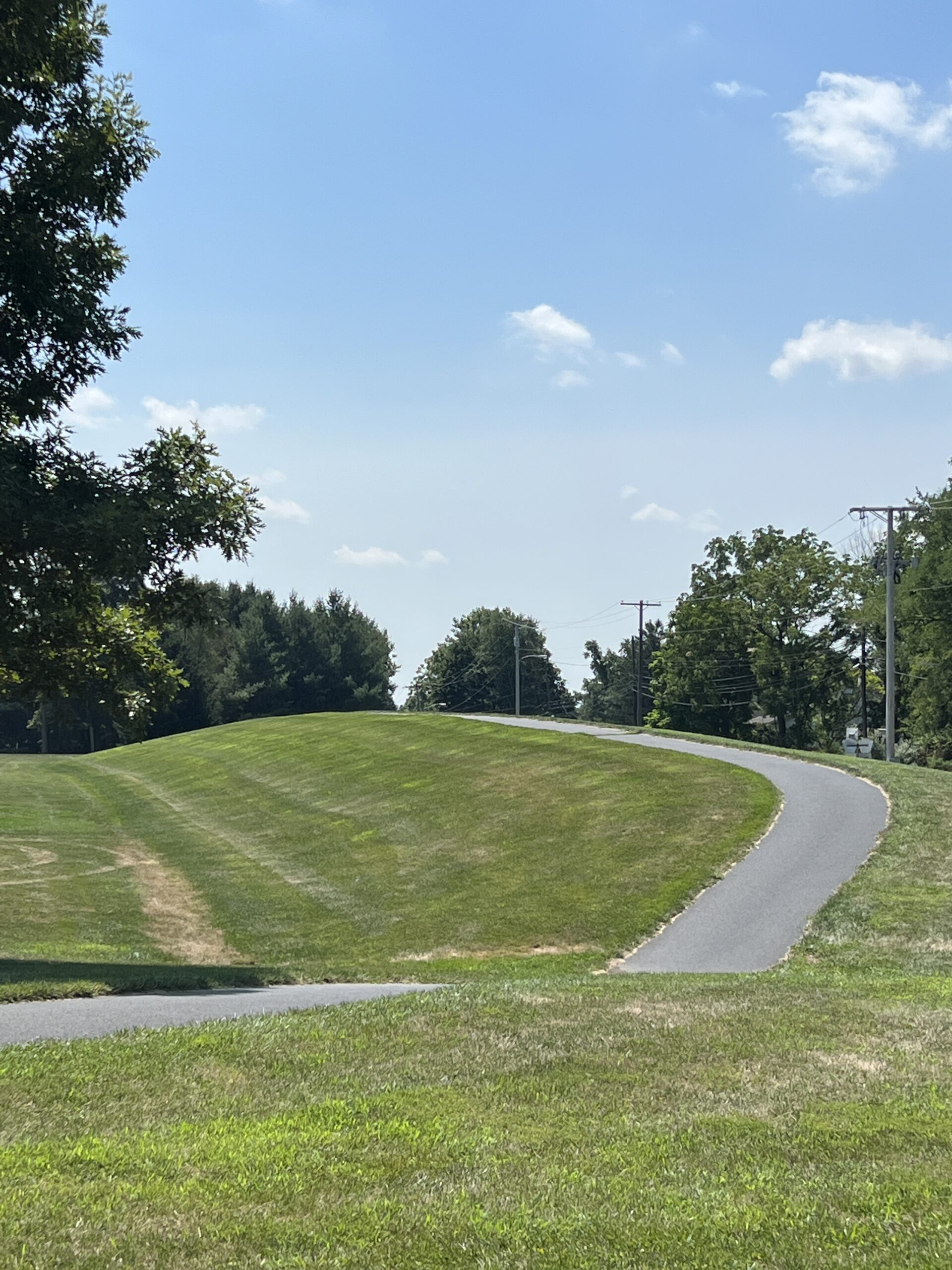 Alexandria Township Park in Milford NJ - Extras - walking path hills TALL image