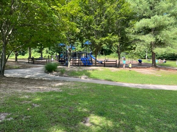 James G. Atkinson Memorial Park Playground in Sewell NJ - horizontal older kids