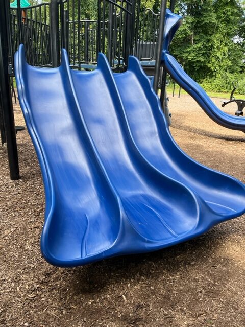 James G. Atkinson Memorial Park Playground in Sewell NJ - slides on older kids