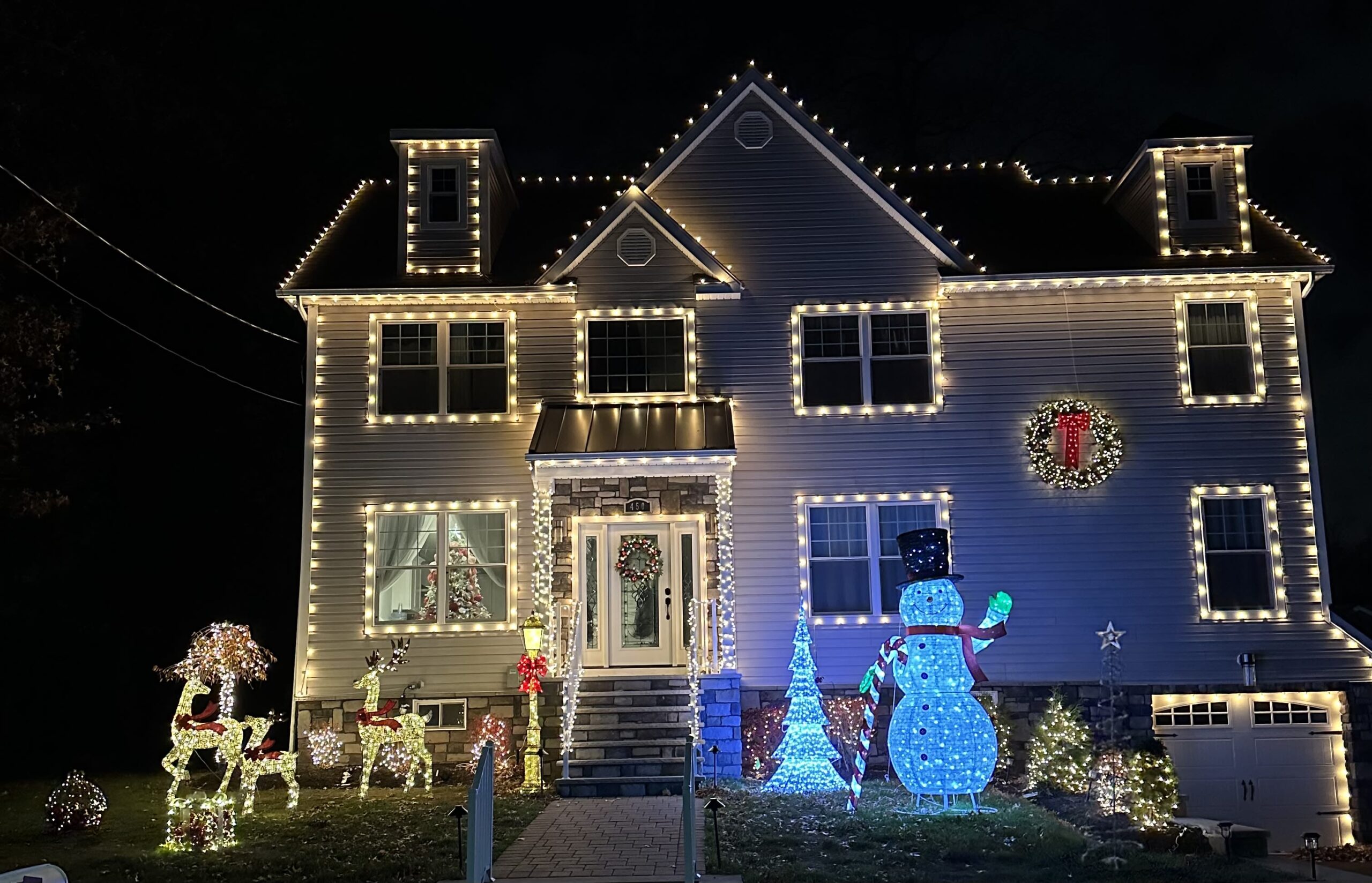 Badillo Family Christmas Lights in Colonia New Jersey