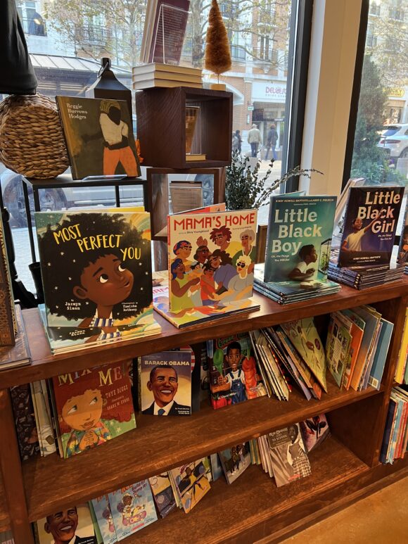 Childrens books in Mahogany Book Store in National Harbor