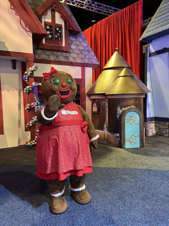 Ms. Cinnamon a character at Gaylord National Resort Christmas Village