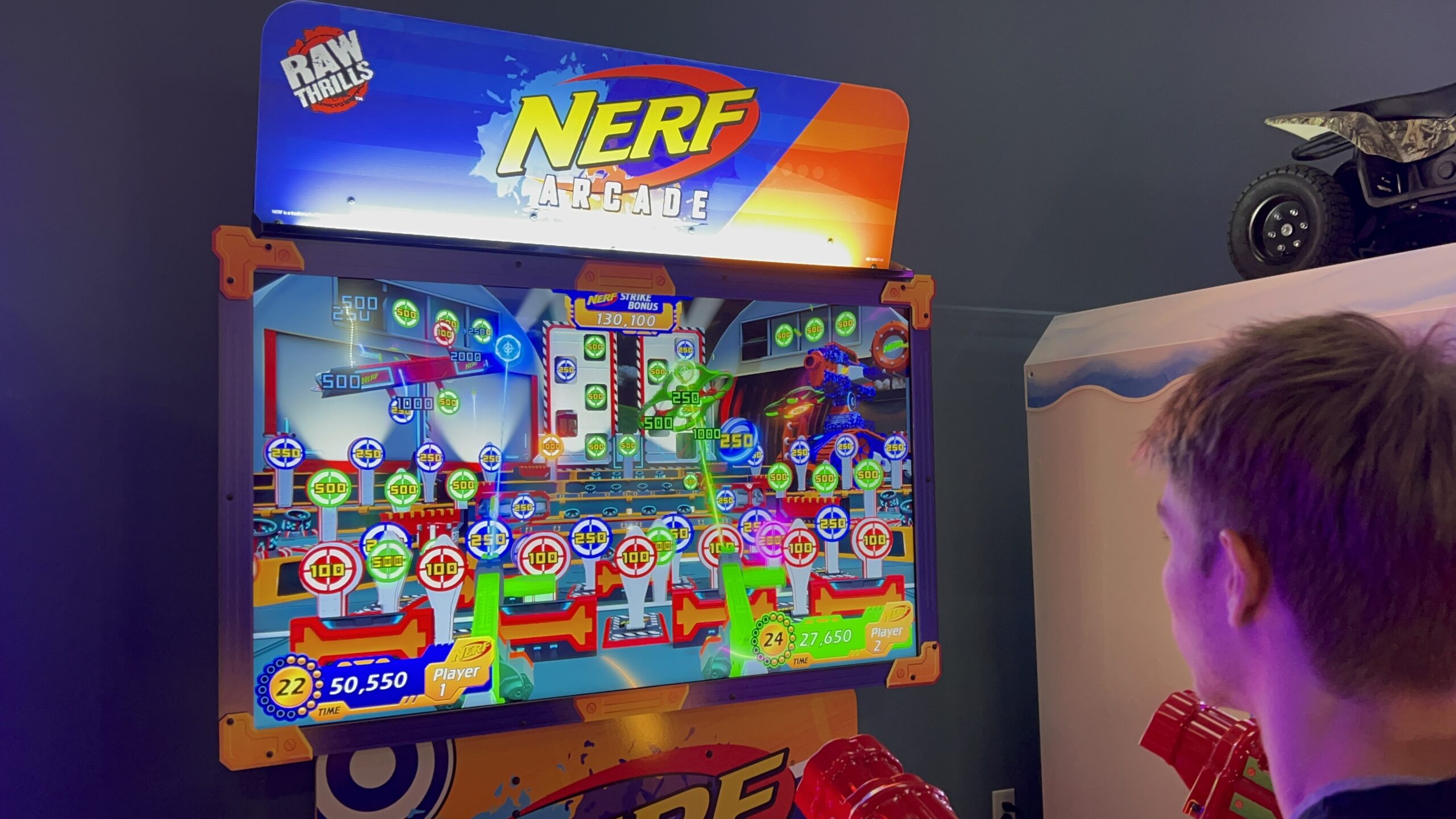 Fundaes Arcade in Chesterfield NJ virtual nerf arcade game Horizontal image