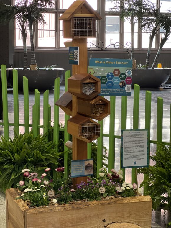 What is Citizen Science? an educational display in the kids area of the Philadelphia Flower Show