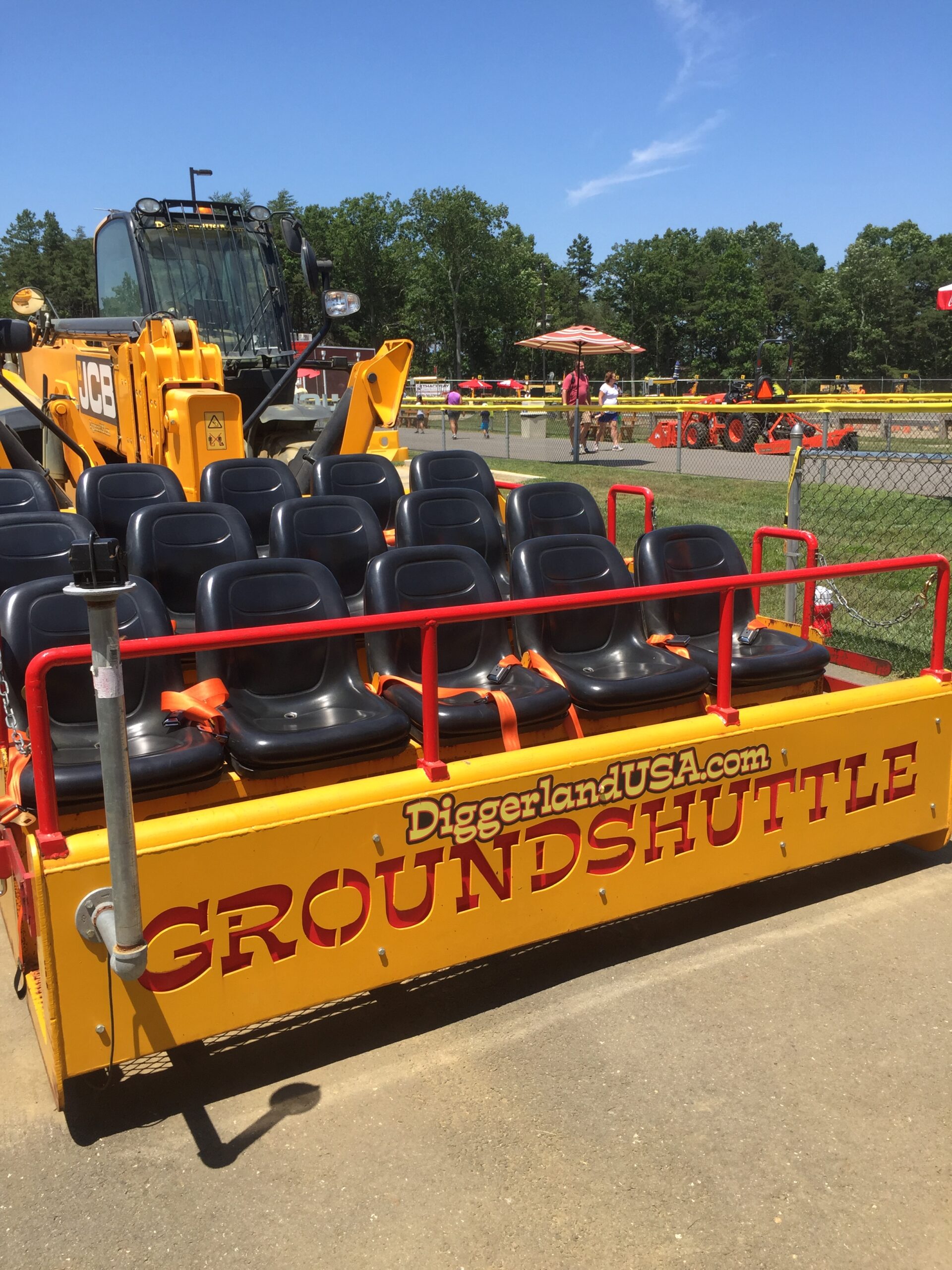 Ground shuttle ride at Diggerland