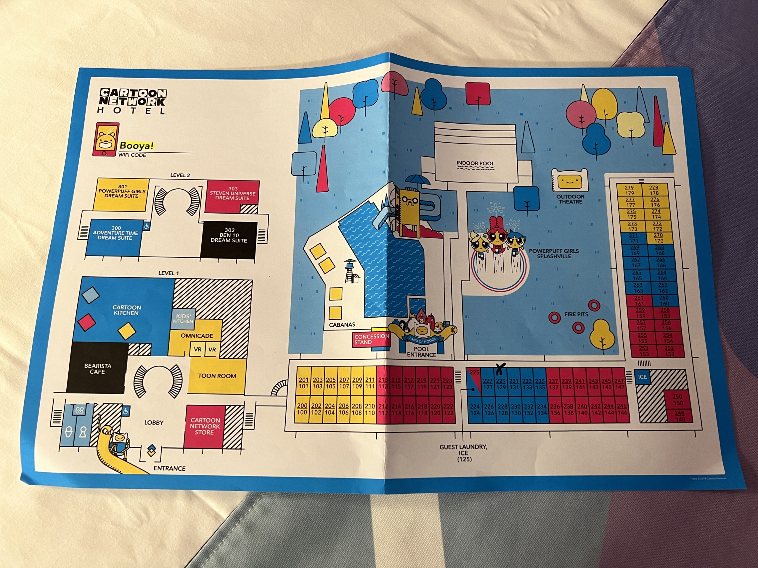 Map of Cartoon Network Hotel in Lancaster