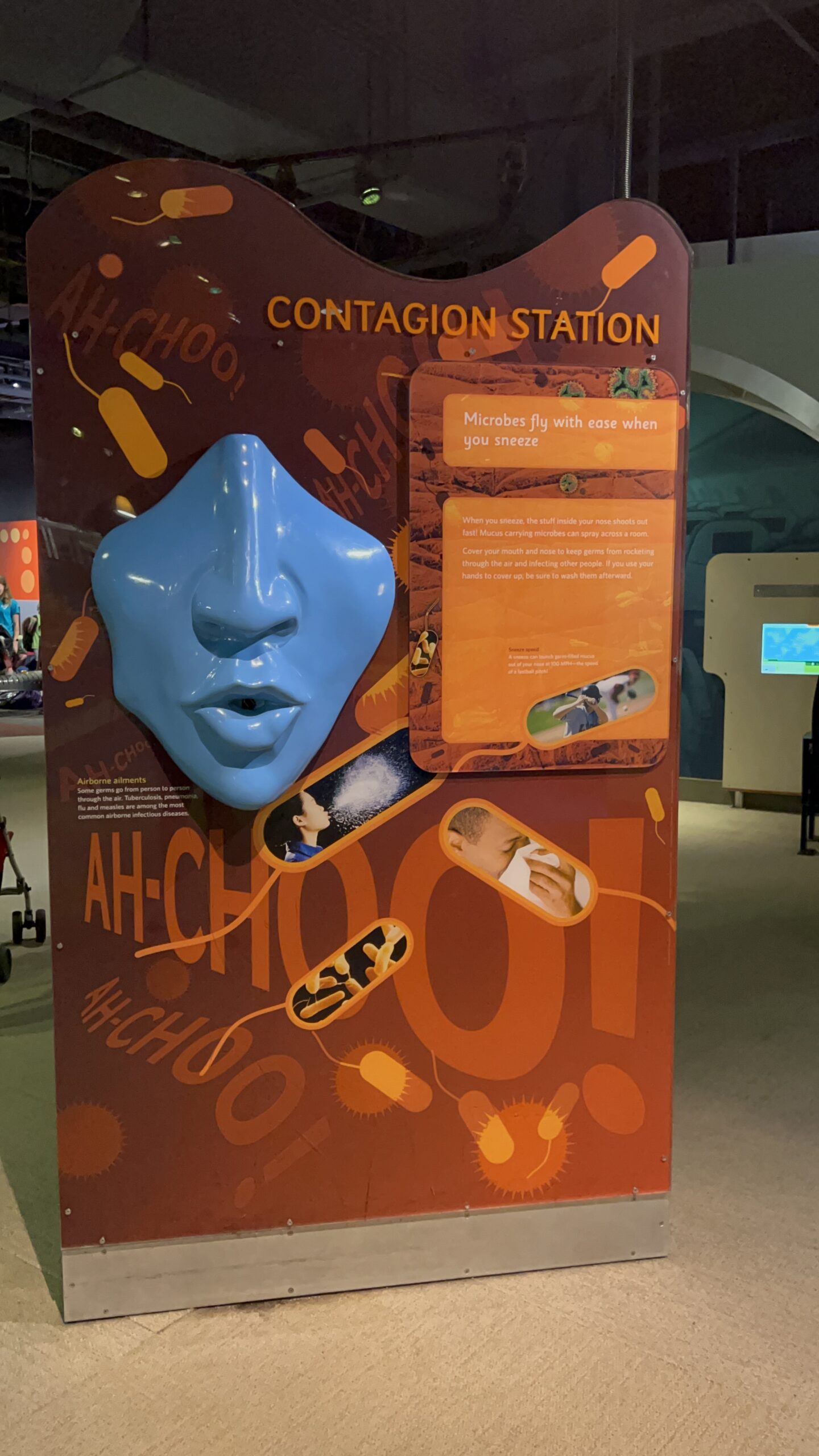The Contagion Station in Microbes Rule at the Liberty Science Center in Jersey City NJ
