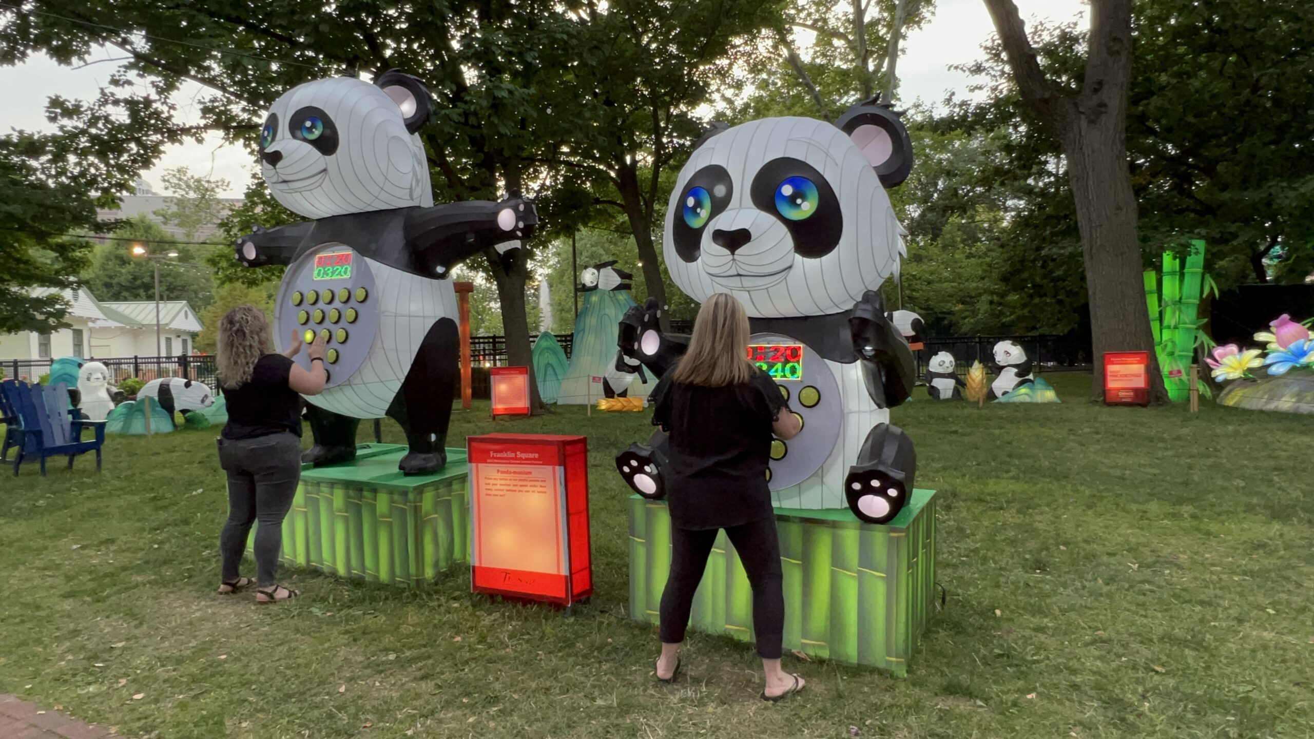 Pandomonium panda game at Philadelphia Chinese Lantern Festival.