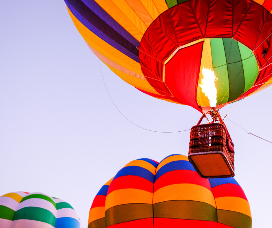tethered hot air balloon ride at NJ summer festivals