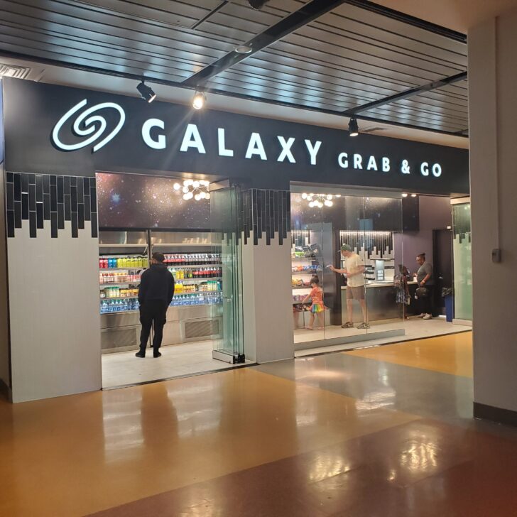 Galaxy Grab and Go shop a food store in the Liberty Science Center