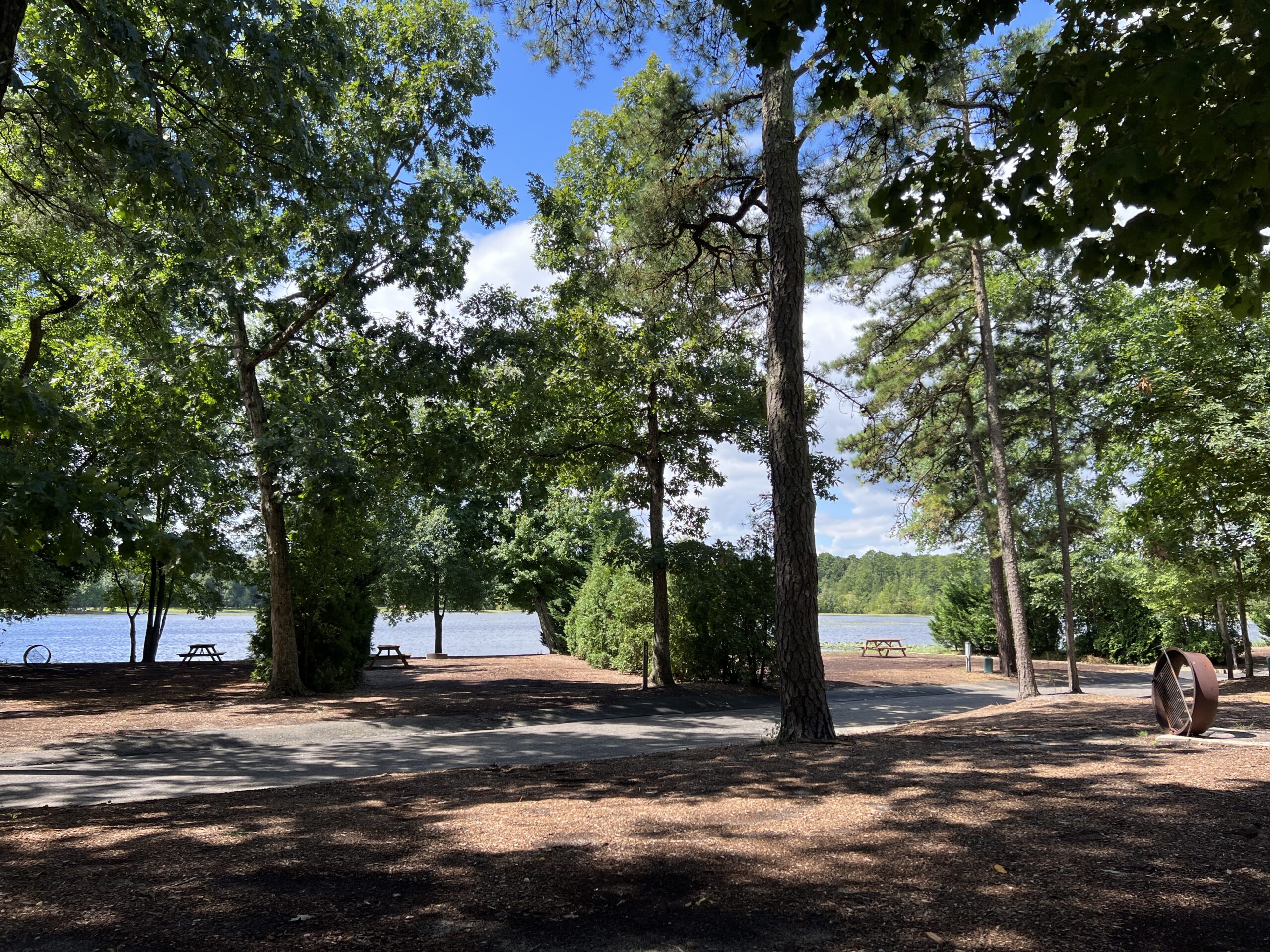 Jellystone Campground lakefront RV site WIDE image NJ