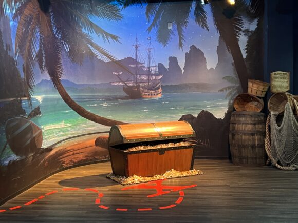 Pirate's Passage Treasure Chest at Adventure Aquarium WIDE image