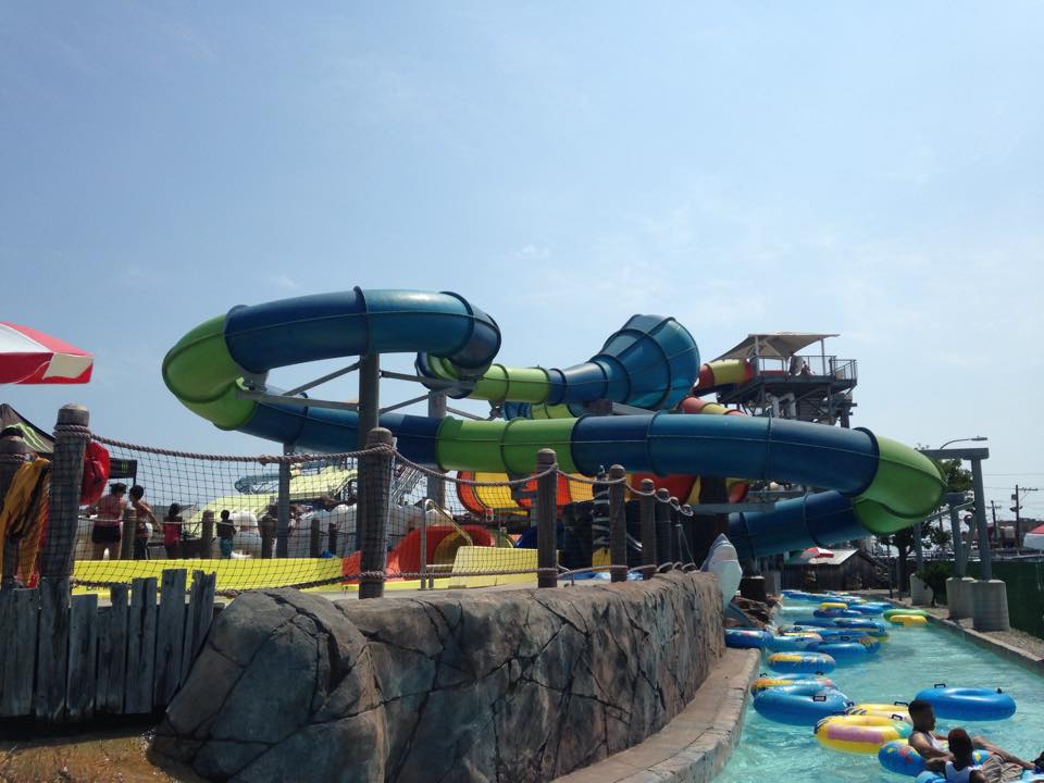 Two if By Sea water slides image from 2015 Breakwater Beach water park in Seaside Heights