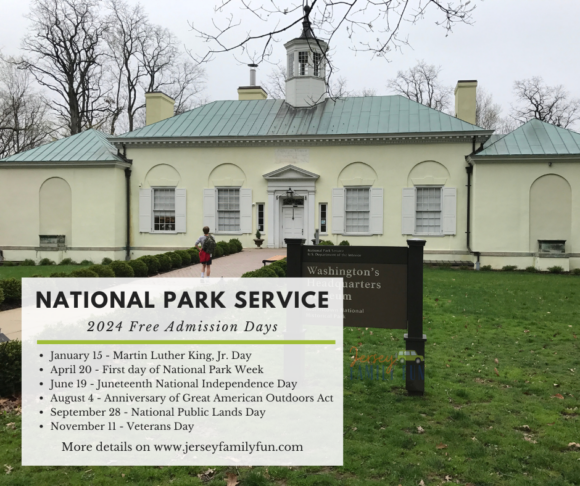 New Jersey National Park Service Free Admission Days image with dates